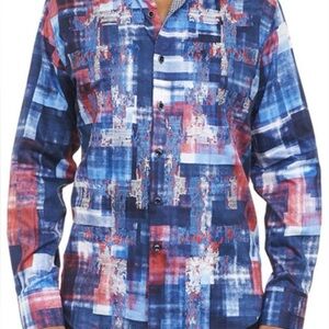 New! Robert Graham Picnic Sport Shirt size M